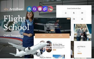 AeroBase - Flight School Multipurpose Responsive WordPress Theme