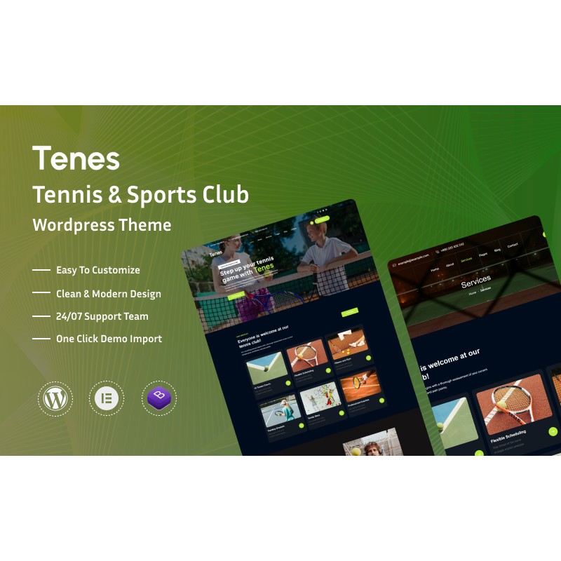 Tenes - Tennis And Sports Club Wordpress Theme