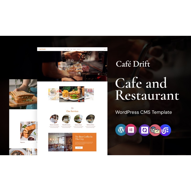 Cafe-Drift - Cafe and Restaurant WordPress Elementor Theme