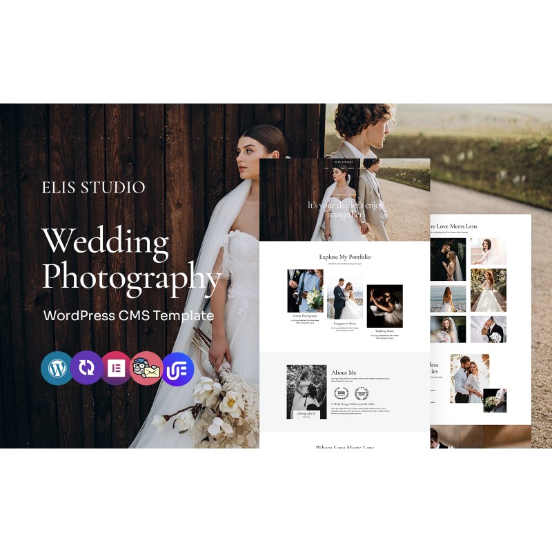Elis Studio - Wedding Photography Studio Multipurpose WordPress Elementor Theme