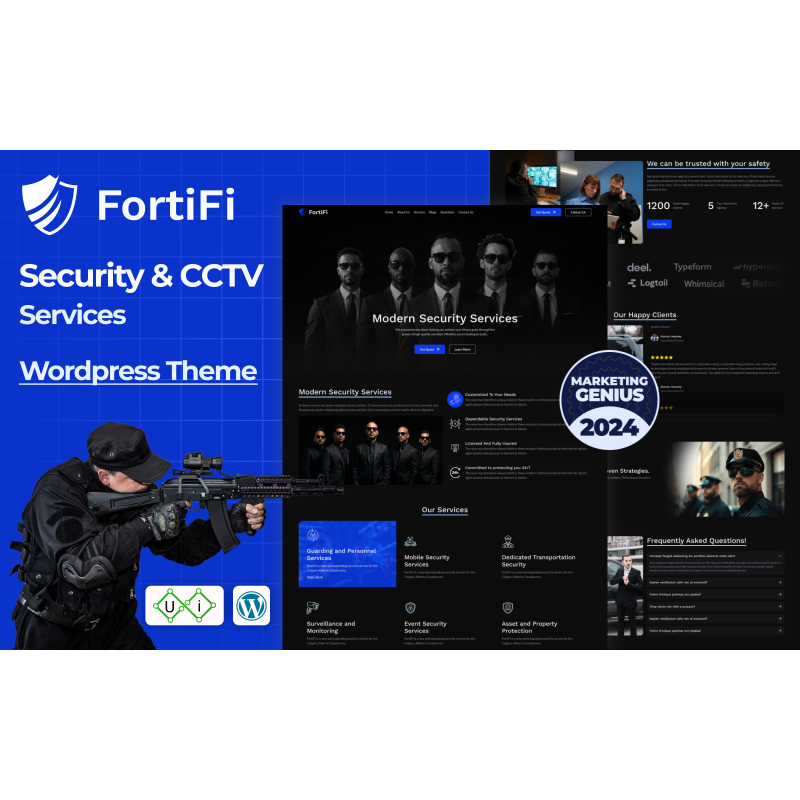 FortiFi - Safety Bodyguard & Modern Security Services WordPress Theme