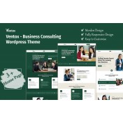 Ventox - Modern Business Consulting Service WordPress Theme.