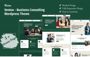 Ventox - Modern Business Consulting Service WordPress Theme.