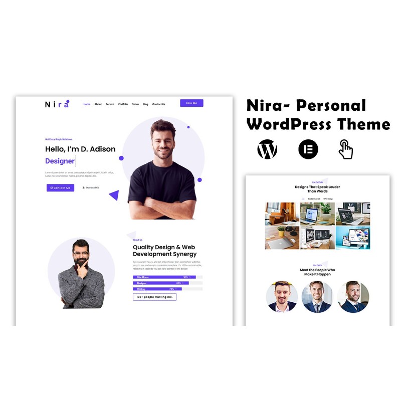 Nira &ndash; Personal Portfolio WordPress Theme