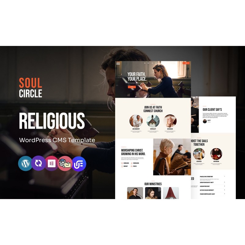 Soul Circle - Religion And Church Multipurpose WordPress Elementor Theme