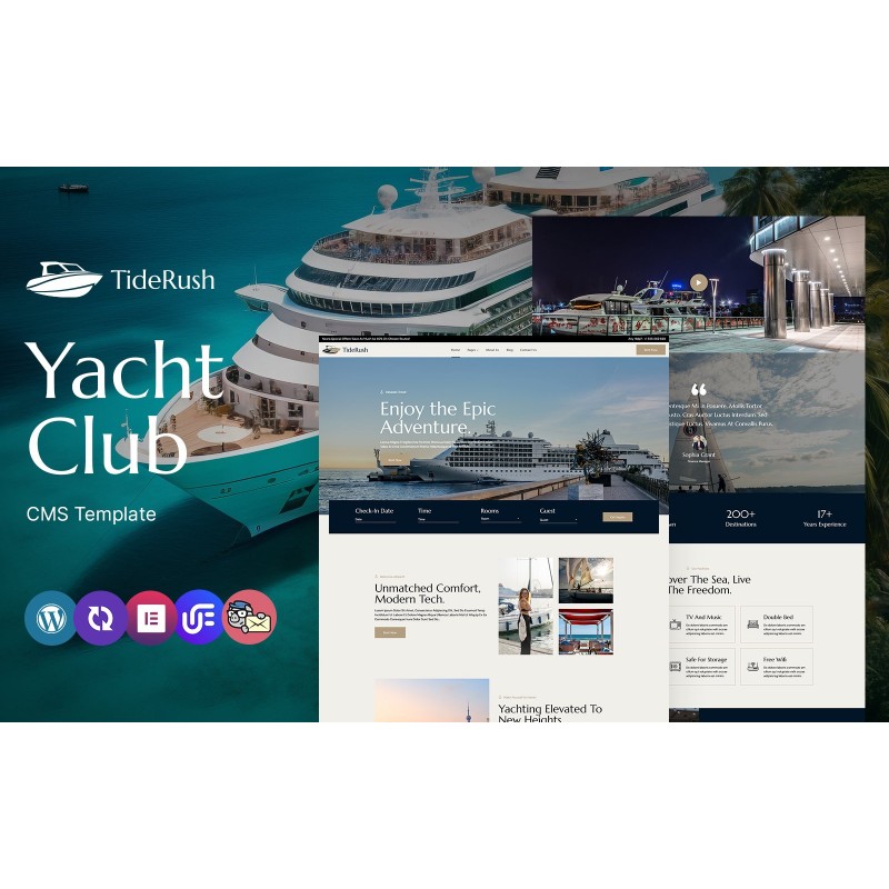 TideRush - Yacht Club Multipurpose Responsive WordPress Theme