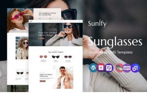 Sunify - Eyeglasses and Sunglasses WordPress Elementor Theme