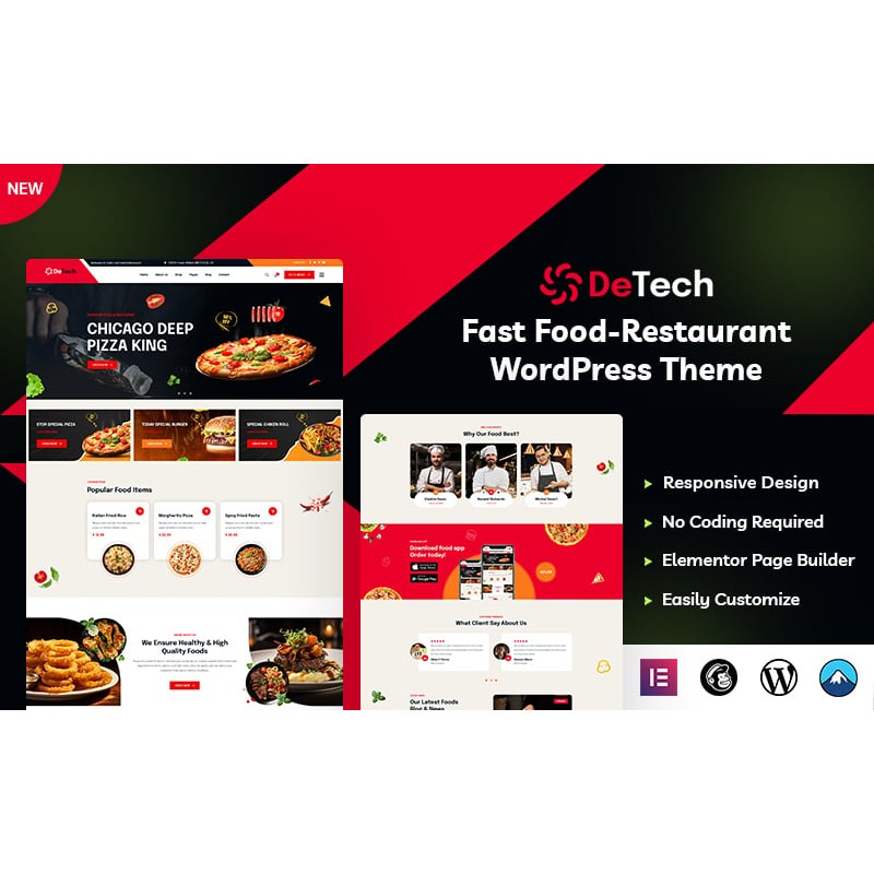 Detech - Fast Food WordPress Theme