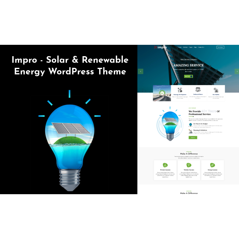 Impro - Solar & Renewable Energy WordPress Theme