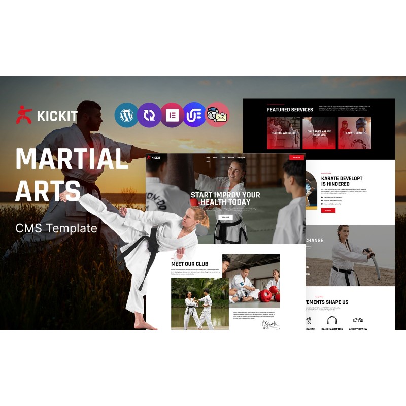 KickIt - Martial Arts School and Club Multipurpose Responsive WordPress Theme