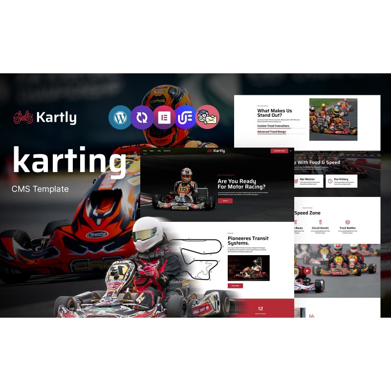 Kartly - Karting Club Multipurpose Responsive WordPress Theme