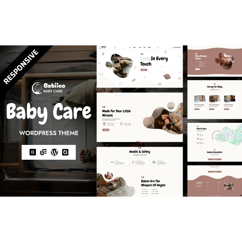 Babiico - Baby Care & Baby Sitter WordPress Elementor Theme