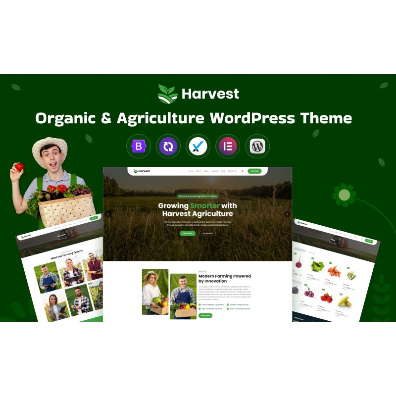 Harvest - Organic & Agriculture WordPress Theme