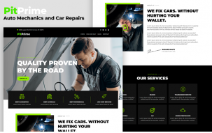 Pitprime - Auto Mechanics and Car Repairs CMS WordPress Theme