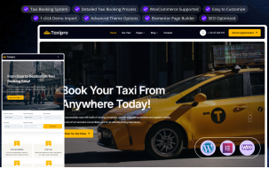 Taxipro - Taxi Booking WooCommerce WordPress Theme