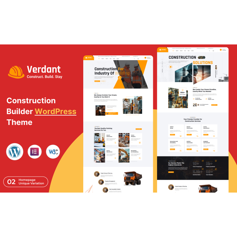 Verdant - Construction and Builder WordPress Theme