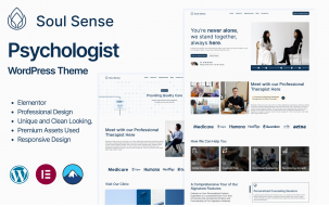 Soul Sense - Psychologist, Therapy & Psychological Counseling WordPress Theme