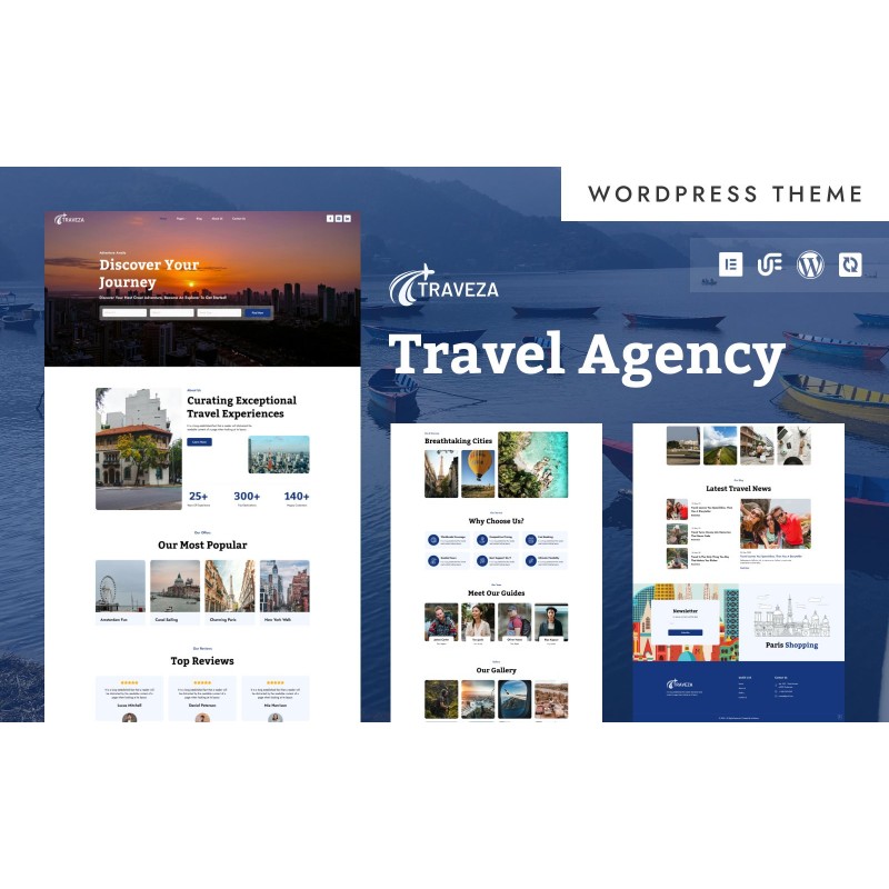 Traveza - Tour & Travel Agency WordPress Elementor Theme