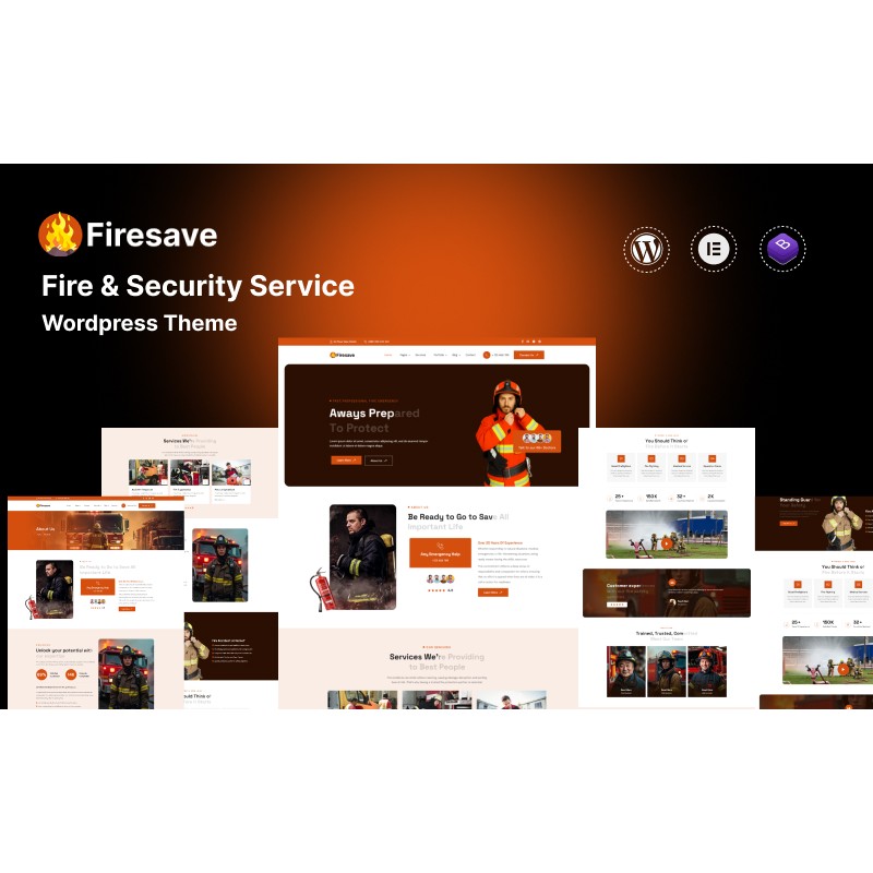 Firesave - Fire & Security Services WordPress Theme