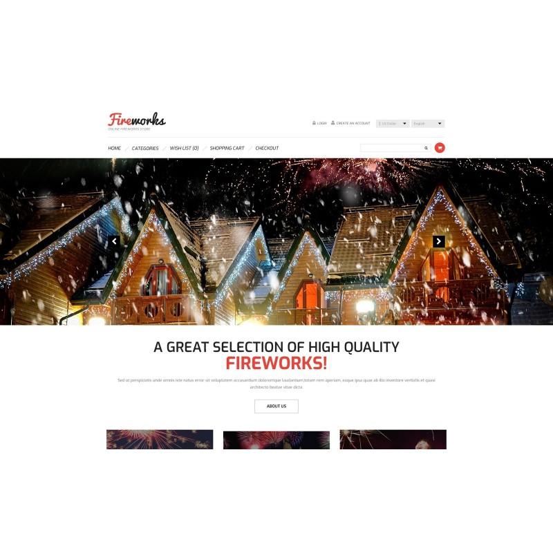 Fireworks Store Shop Template