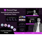 Personal Page Portfolio WordPress Theme