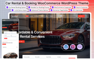 Autorent - Car Rental & Booking WooCommerce WordPress Theme