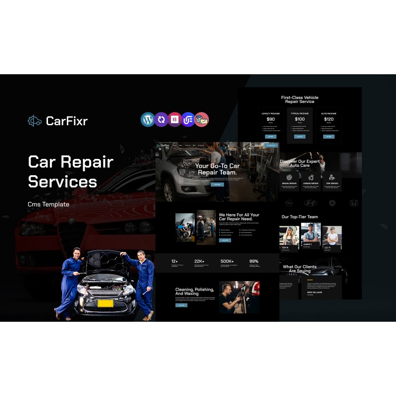 CarFixr - Car Repair Services Multipurpose Responsive WordPress Theme