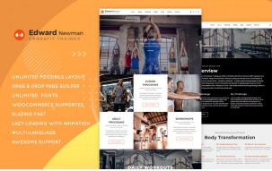 Edward Newman - Crossfit Trainer WordPress Theme