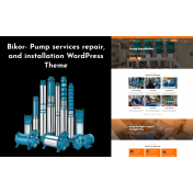 Bikor - Pump motor engine repair & installation WordPress theme.