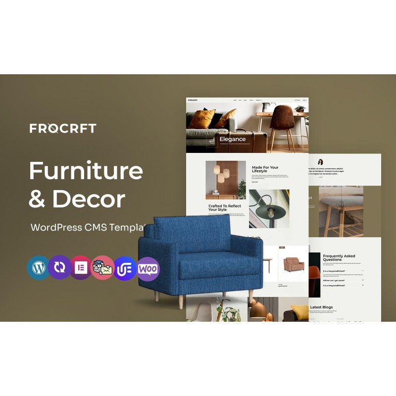 Frocraft - Furniture And Decor Store Multipurpose WordPress Elementor Theme