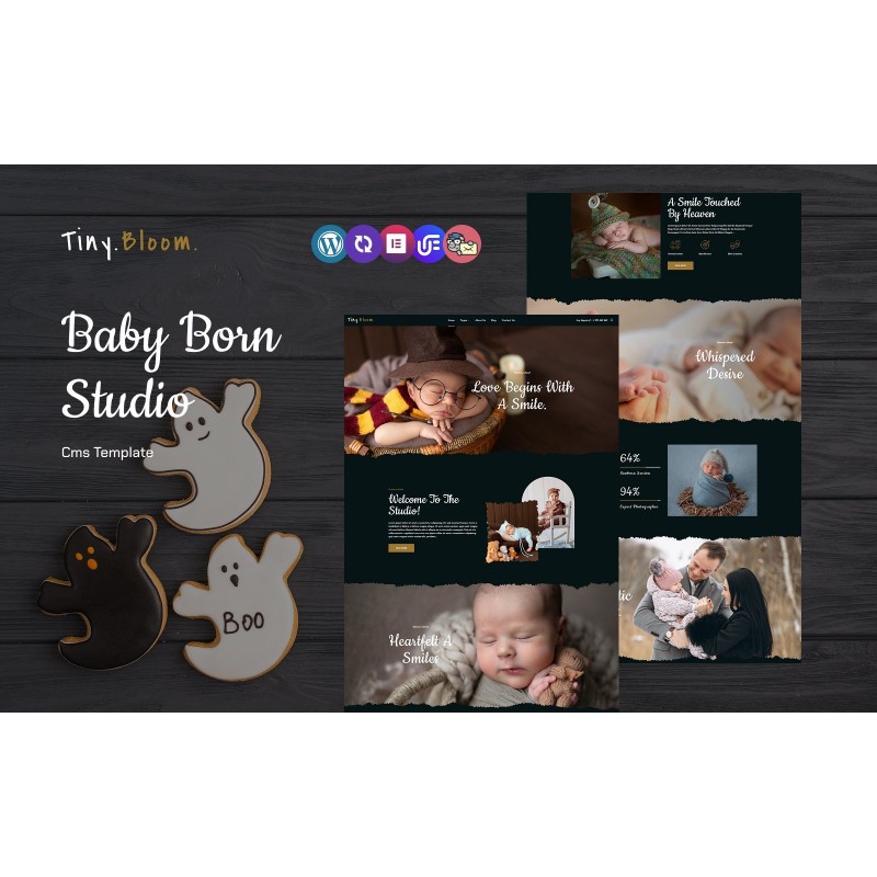 Tinybloom &ndash; Newborn & Baby Photography WordPress Theme