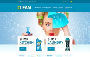 Home Cleaning Supplies Shop Template