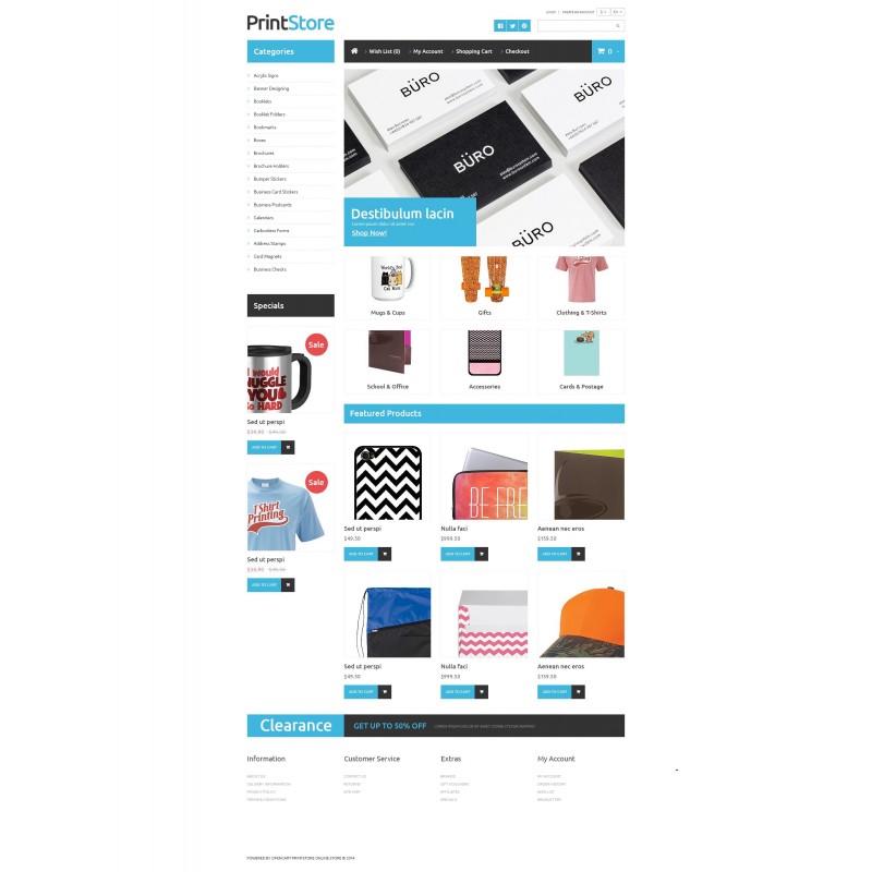 Imprinted Items Shop Template