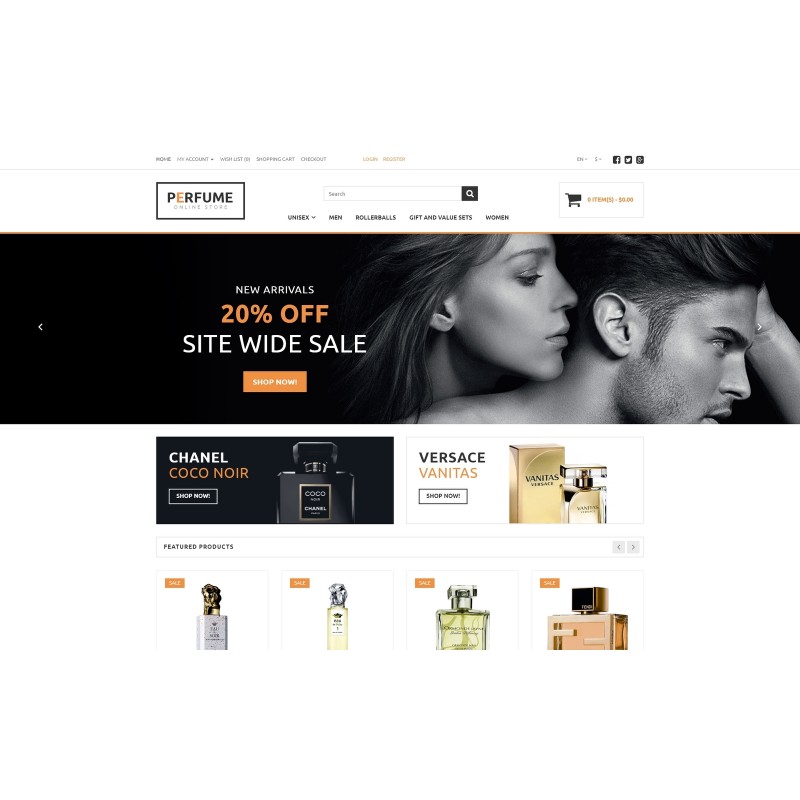 Perfume Store Shop Template