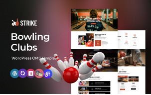 Strike - Bowling Clubs Multipurpose WordPress Elementor Theme