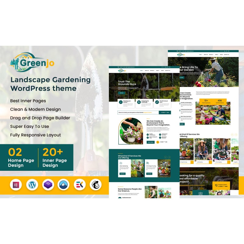 GreenJo - Landscape Gardening WordPress Theme