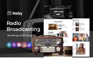 Radzy - FM Radio And Broadcasting Multipurpose WordPress Elementor Theme