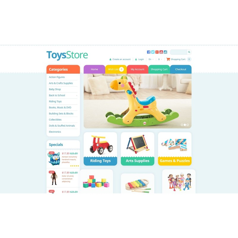 Toys Store Shop Template