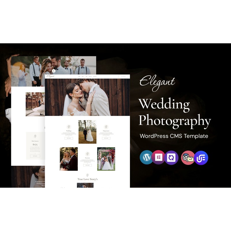 elegant - Wedding Photography and Studio WordPress Elementor Theme