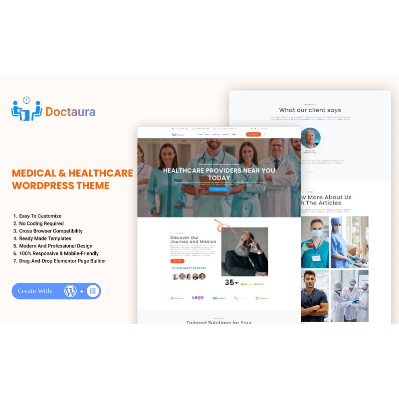 Doctaura &ndash; Medical & Healthcare WordPress Theme