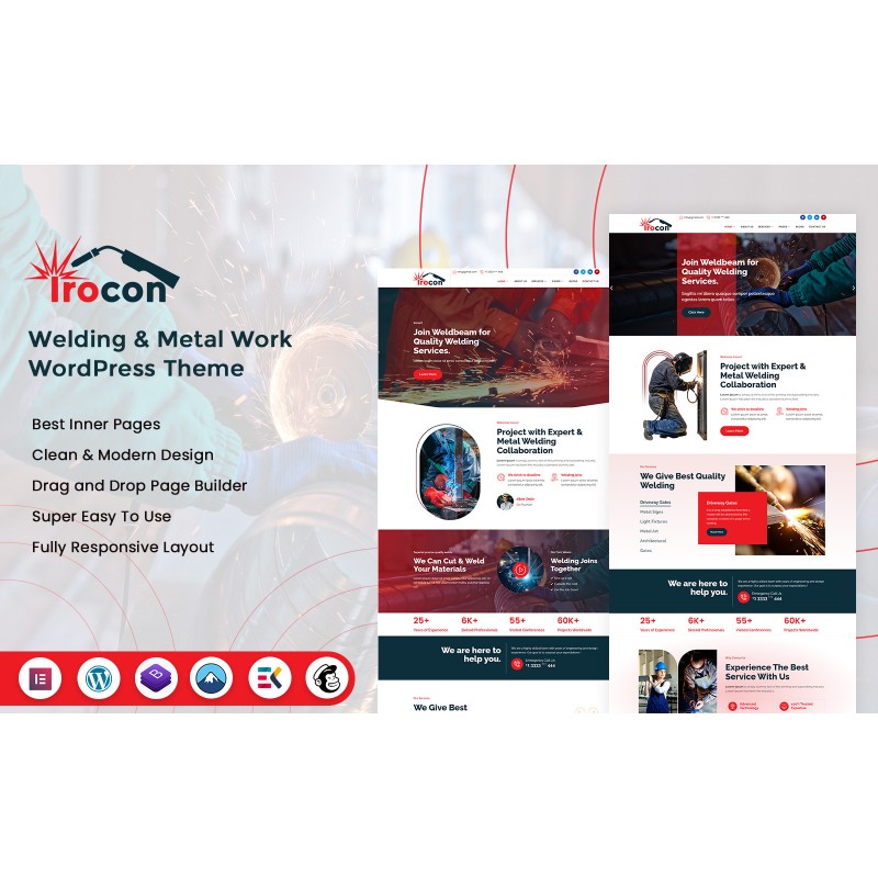 Irocon - Welding & Metal Work WordPress Theme