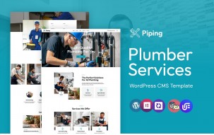 piping - Plumber and Handyman Services WordPress Elementor Theme