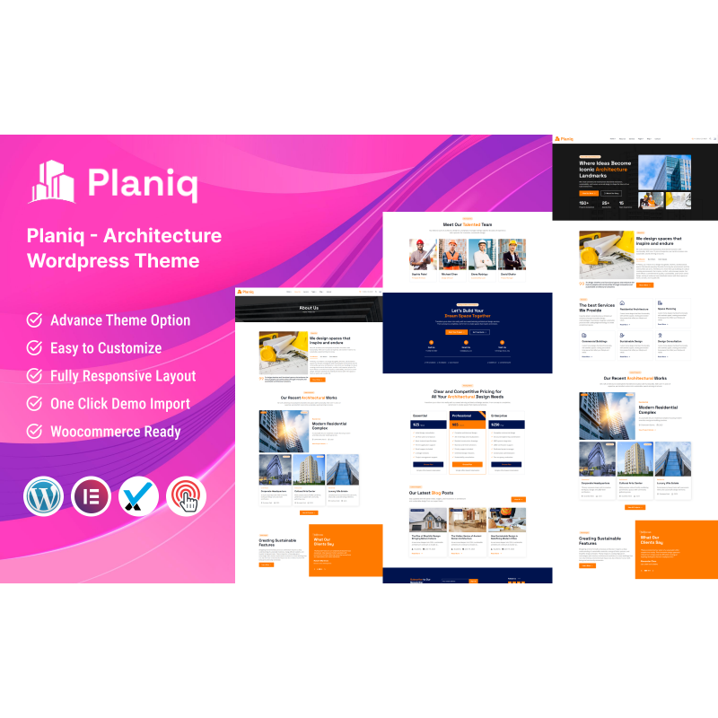 Planiq - Architecture WordPress Theme