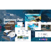 PoolMate - Swimming Pool Service Multipurpose Responsive WordPress Theme