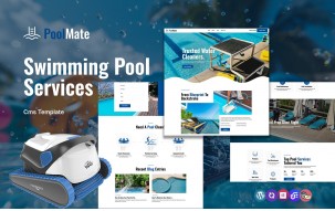PoolMate - Swimming Pool Service Multipurpose Responsive WordPress Theme