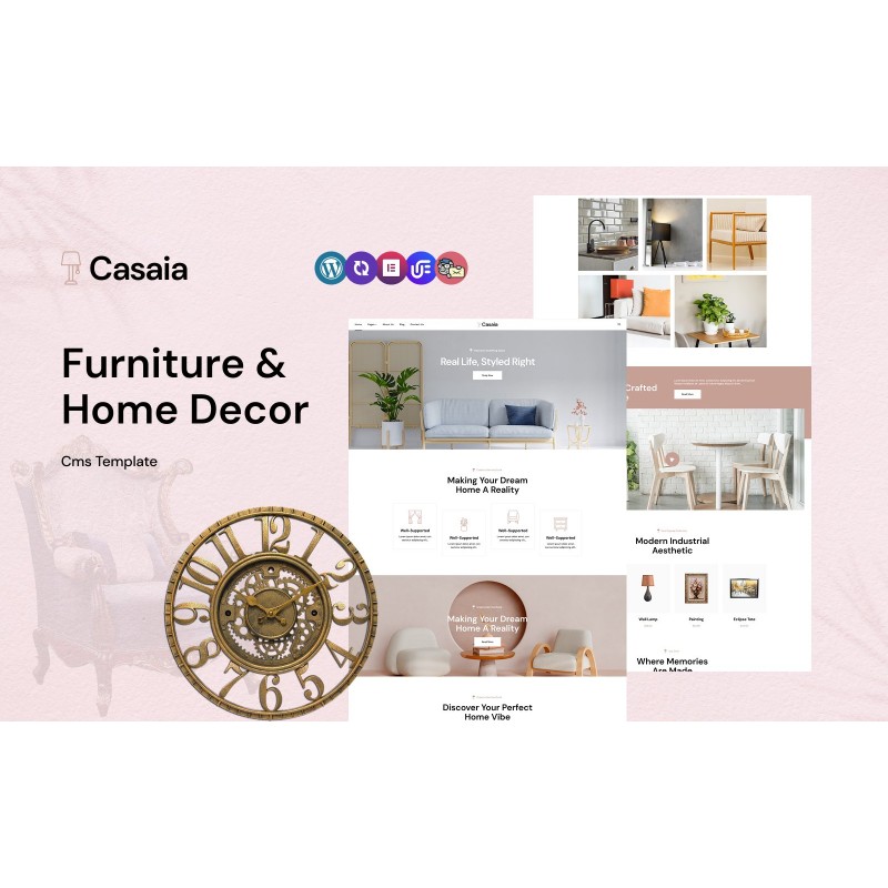 Casaia - Furniture And Home Decor Multipurpose Responsive WordPress Theme
