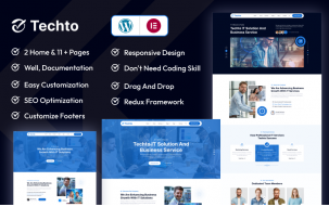 Techto - IT Solution & Technology Agency WordPress Theme