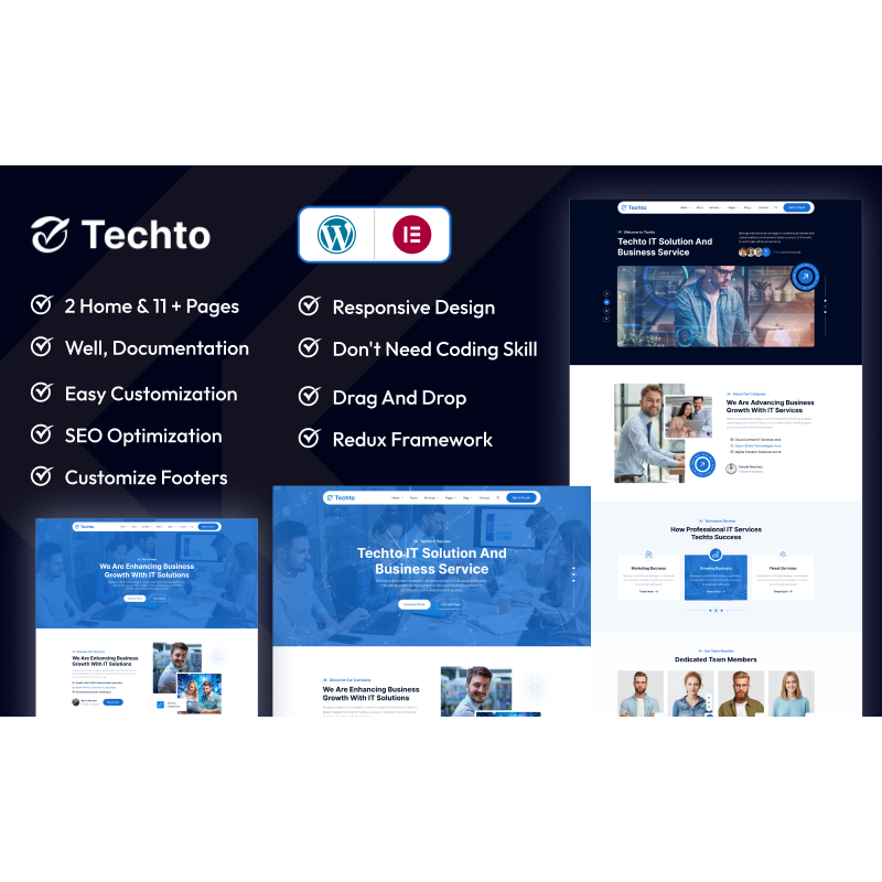 Techto - IT Solution & Technology Agency WordPress Theme