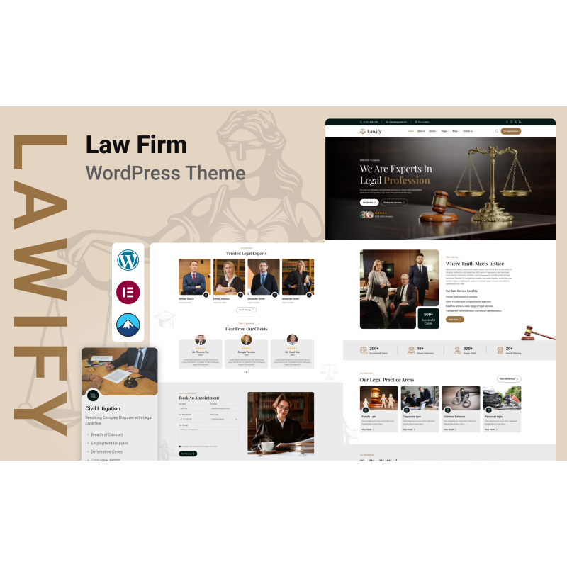 Lawify &ndash; Law Firm & Legal Services WordPress Theme