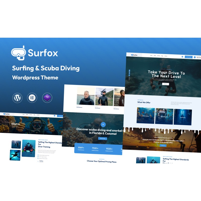Surfox - Surfing & Scuba Diving WordPress Theme